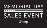 Memorial Day Sales on Jeep Vehicles at Black Chrysler Dodge Jeep Ram in Statesville NC