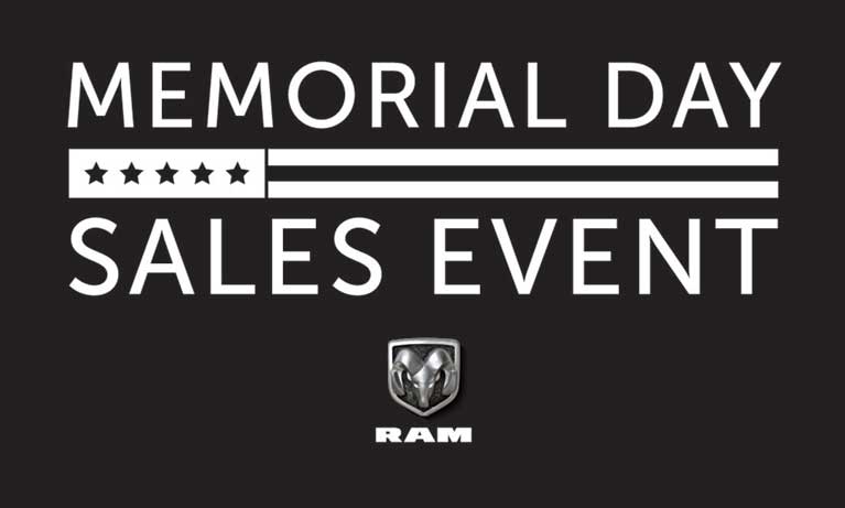 Memorial Day Sales on Ram Vehicles at Black Chrysler Dodge Jeep Ram in Statesville NC