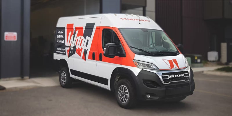 2024 RAM ProMaster - white with custom decals